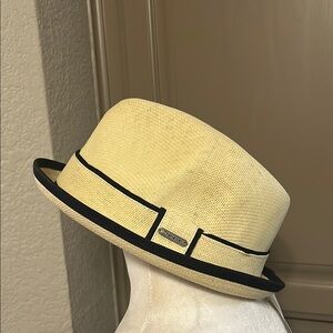 The Hatter Straw NEW Unisex Fedora with Black Band